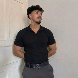 Camisa Gola Polo Italiana Masculina Elegante Texturizada