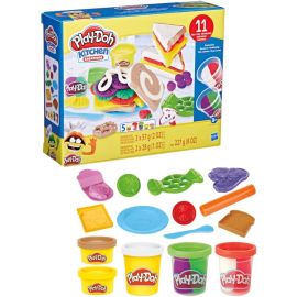 Play-Doh Kitchen Creations Conjunto de massinha Sanduíches Coloridos kit