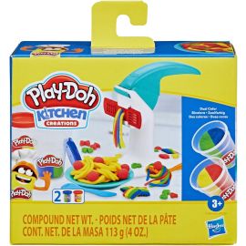 Play-Doh, Massinha de Modelar Infantil, Kitchen Creations, Macarrão Mágico com Acessórios e 2 Potes