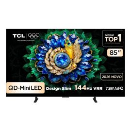 Smart TV TCL 85 Polegadas QLED Mini LED 4K A400M WiFi Bluetooth Google TV HDR10+ 144 Hz VRR 85A400M - [PIX]
