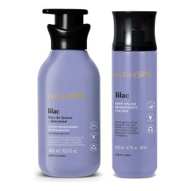 Combo Nativa Spa Lilac: Loção Corporal 400ml + Body Splash 200ml