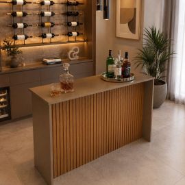Balcao Bancada Bar Ripada para Cozinha 120cm Cozinha americana - Cozinha integrada - Lancamento