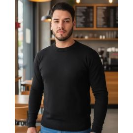 Blusa De Frio Suéter Masculino Lã Tricot Malha Grossa Casual - [PIX]