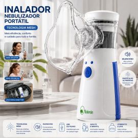 Inalador Nebulizador Portátil Bahrein Usb Pilha
