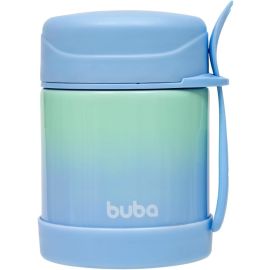 Buba Pote Termico C/Colher Degrade Azul