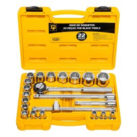 Jogo de Ferramentas Manuais The Black Tools BCS022 1/2 8-32mm