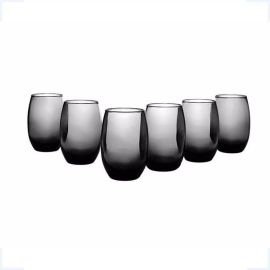 NADIR FIGUEIREDO Jogo De Copos Aruba Long Drink 465ml Cinza 6 Peças Sm Aruba Fumê