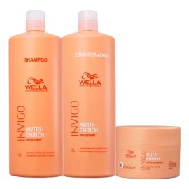 Wella Invigo Nutri Enrich Sh E Cond 1l, Máscara 150ml - [PIX]
