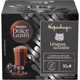 Achocolatado em Cápsula Nescafé Dolce Gusto Kopenhagen Língua de Gato 10 cápsulas - [RECORRÊNCIA]