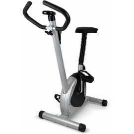 Bike Ergométrica Bicicleta Vertical Academia Com Painel Digital Prateado Premium - [PIX]