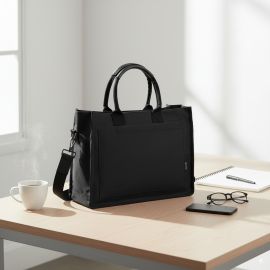 Bolsa Tote Mini Feminina Gocase Bolsos Internos Minimalista com Porta-Notebook Executiva Bolsa para Trabalho e Faculdade - [PIX]