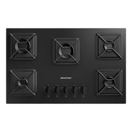 Cooktop Brastemp a Gás 5 Bocas com Grades de Ferro - BDS75AE - [PIX]