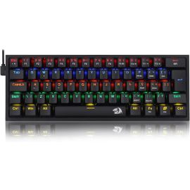 Redragon TECLADO MECANICO GAMER FIZZ RAINBOW PRETO SWITCH AZUL