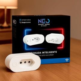 AVANT NEO Tomada Inteligente Plug Smart Wifi 20A Padrão Brasil, Compatível com Alexa e Google Home, Controle por Voz, Agendamento e Timer