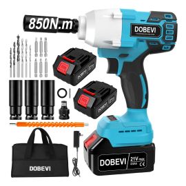 Chave de Impacto 4.0ah Parafusadera Dobevi FU-TH014 Cor Azul 850n.m - [PIX]