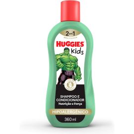 Shampoo Huggies Kids Nutrição e Força Hulk 360 ml