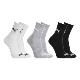 Kit 3 Pares Meias Puma Cano Médio Alto Atoalhada Original