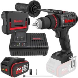 Parafusadeira de Impacto 1/2POL 150nm com Carregador e Bateria 4.0AH 20V KRESS