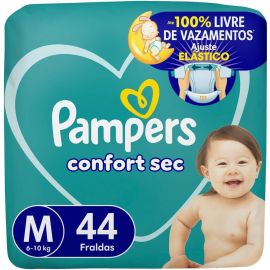 Fralda Pampers Confort Sec Tamanho M 44 Unidades - [RECORRÊNCIA]