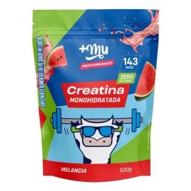 Creatina Monohidratada 100% Pura Mais Mu Sabor Melancia 500g