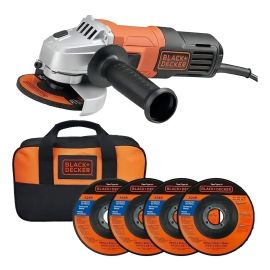 Esmerilhadeira Angular 4 1/2 pol. G650k5 Black+decker Preto/laranja