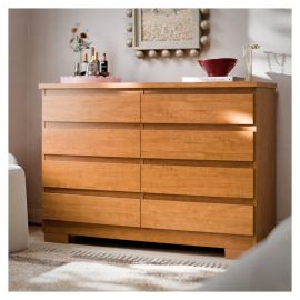 Cômoda 8 Gavetas para Quarto com Pés e Corrediça Telescópica Multiuso Organizador Roupas Grécia - [PIX]
