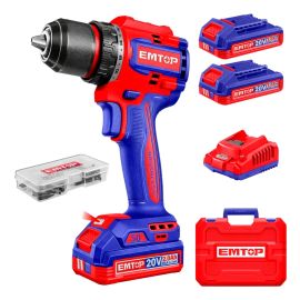 Parafusadeira e Furadeira Sem Fio Brushless 50nm 20v 2x 2ah Azul 20v