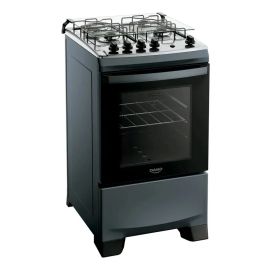 Fogão 4 Bocas Dako Supreme Mesa de Inox A Gás Titanium Bivolt