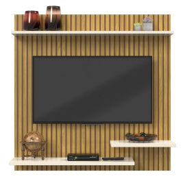 Painel para TV Quarto Sala com Prateleira 32 Polegadas Nichos MADRID - Quality Móveis