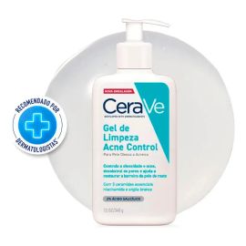 Gel de Limpeza para Pele Oleosa e Acneica, Acne Control CeraVe, 340g - [PIX]
