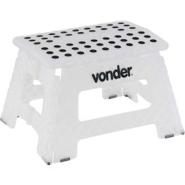Vonder, Banqueta Plástica Dobrável, Branca, Altura 220 mm