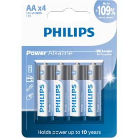 Pilha Philips alcalina AA 1.5V com 4 unidades LR6P4B/59