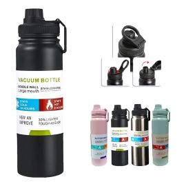 Garrafa Térmica Água Squeeze Inox Academiaquente e Frio 800ml
