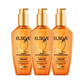 Kit 3 Óleo Capilar Elseve L'Oréal Paris Óleo Extraordinário 100ml - 3 unidades - [PIX]