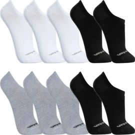 Kit 10 Pares Meias Mash Invisível Soquete Sapatilha Algodão