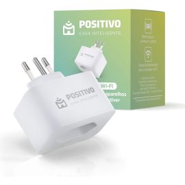 Smart Plug Wi-Fi Positivo Casa Inteligente, 10A, configuração rápida, 1.000W Bivolt – Compatível com Alexa