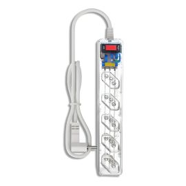 Filtro de Linha Clamper iClamper Energia 5 Tomadas, com DPS e Proteção contra Raios e Surtos Elétricos