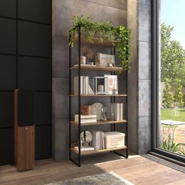 Estante Industrial Decorativa Madeira Laminada e Metal Organizador Multiuso - Etranger