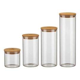Electrolux Kit Potes Herméticos com Tampa de Bambu 4 Unidades - [PIX]