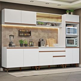 Armário de Cozinha Completa 310cm Reims Madesa 02 - [PIX]