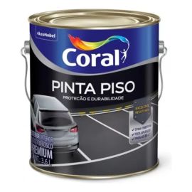 Tinta Pinta Piso Coral Acrílica Premium 3,6l - Cores Cinza-escuro Fosco