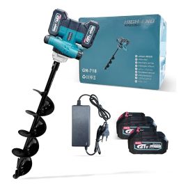 Perfurador Elétrico para Solo com 2 Baterias e Broca de 80cm