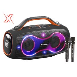 Caixa de Som Golden Pro ( POWER BOX 19 -18 ) GP-13000 300W RGB TWS 2 / microfone