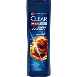 Clear Shampoo Anticaspa Men Queda Control Frasco 400Ml Branco - [RECORRÊNCIA]