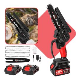 Mini Motosserra a Bateria Portátil Brushless 1000w Bivolt 2 Baterias
