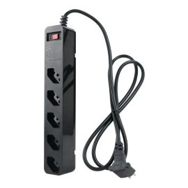 Filtro de Linha com Protetor de Surto DPS iClamper Energia 5 Tomadas 3 Pinos 10 Amperes com Tecnologia LCF Anti Raio Clamper Cor Preto