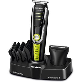 MONDIAL Aparador de Pelos Super Groom 06, Preto/Verde, 6W, Bivolt - BG-04