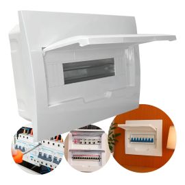 Quadro Distribuicao 12 Polos Din Embutir Trilho Din Pvc