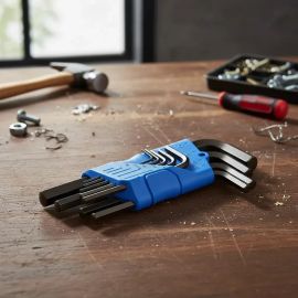 Jogo de Chave Allen Curta de 1.5 a 10 mm com 9 Peças Gedore