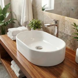 Cuba Pia de Sobrepor para Banheiro Lavabo Lavatório